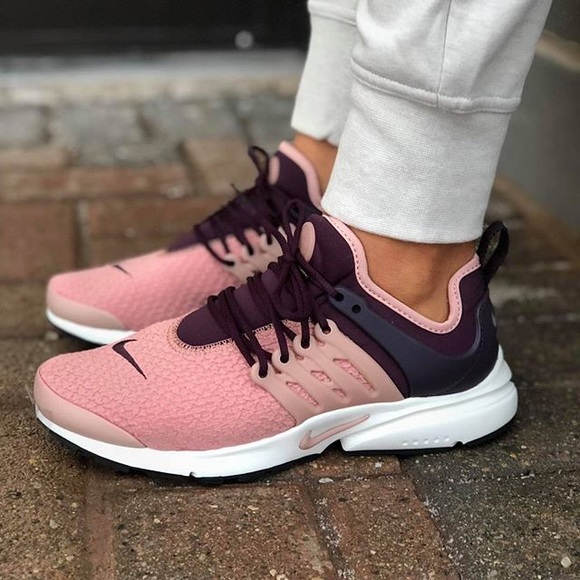 Nike Shoes - Nike Pink + Burgundy Air Presto Sneakers
